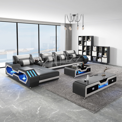 2207 Ledersofa