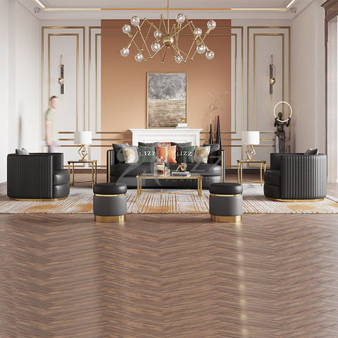 Modernes High-End-Sofa aus Stoff für Wohnzimmer