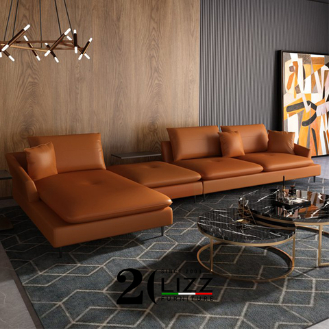 Zeitgenössisches Freizeit-Wohnzimmersofa mit Chaiselongue
