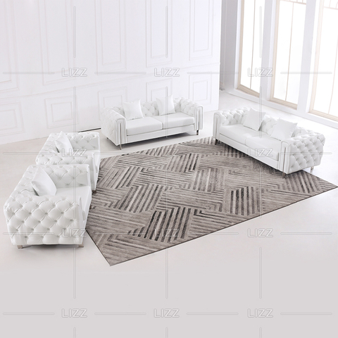 Hochwertiges Chesterfield-Leder-Wohnzimmersofa