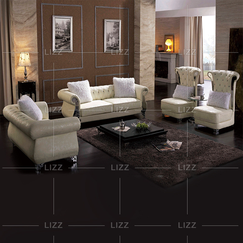 Modernes 3-Sitzer Ledersofa