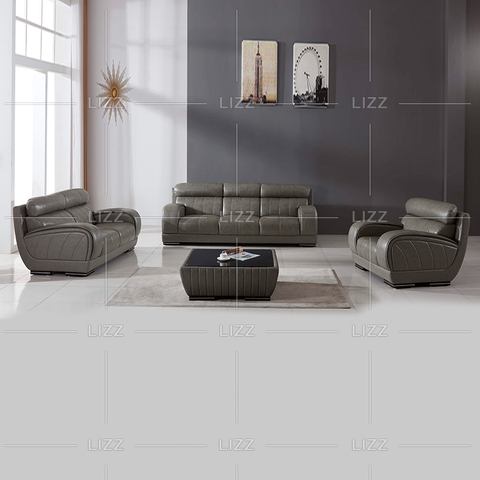 Modernes 1-Sitzer-Ledersofa im Schnitt