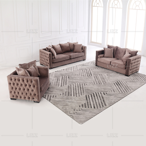 Ecksofa aus Flexsteel-Stoff für Wohnzimmer