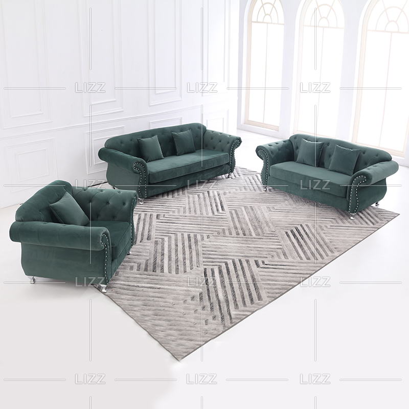 Möbel Modernes Sofa aus Canvas-Stoff