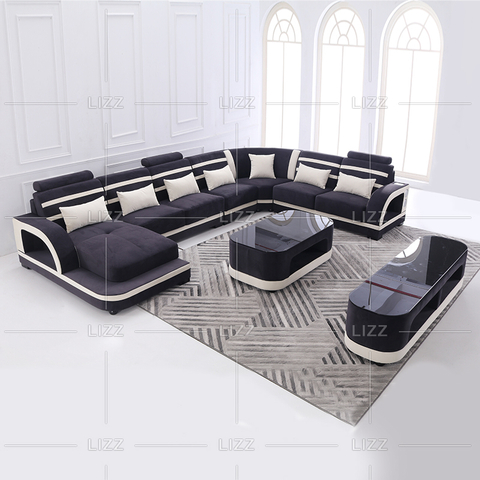 Home Stoff-Rosa Led Schnittsofa für Familienzimmer