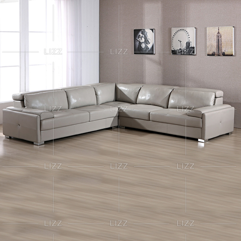 Freizeit Freizeit Graues Ledersofa