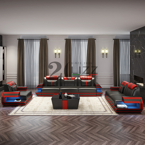 LED-Anteilsofa mit Chaiselongue