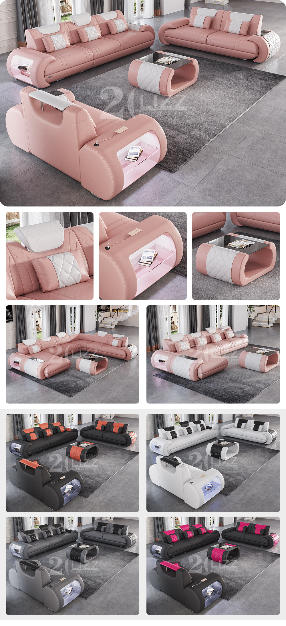 LED-Sofa