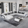 Europäisches Design Wohnzimmermöbel Leder Schnittsofa