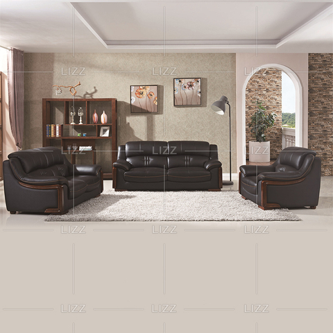 Freizeit 1-Sitzer Ledersofa mit Schnitt