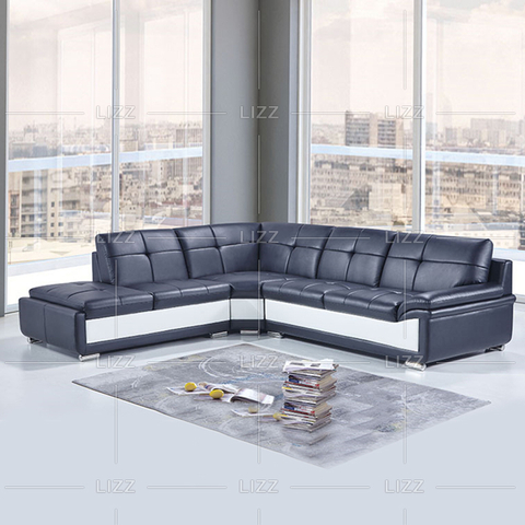 Möbelset Ecksofa aus hochwertigem Leder