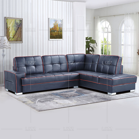 Modulares klassisches Ledersofa für Wohnzimmer