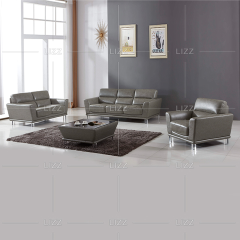 Heimkino kleines graues Wohnzimmersofa