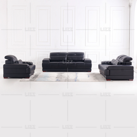 Klassisches Büro-Wohnzimmer-Ledersofa