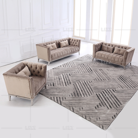 Leisure Luxus-Stoffsofa mit Hocker