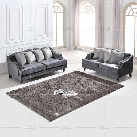 Single Leisure Sofa aus Samtstoff