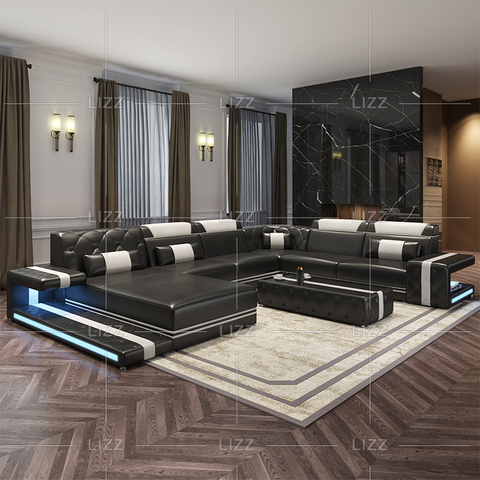 Couch Canvas Led Schnittsofa für Schlafzimmer