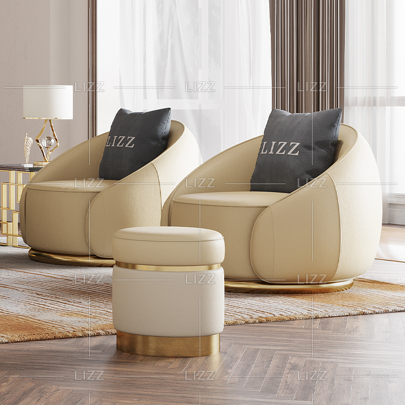 Luxus-Wohnzimmer Einzigartiges Ledersofa