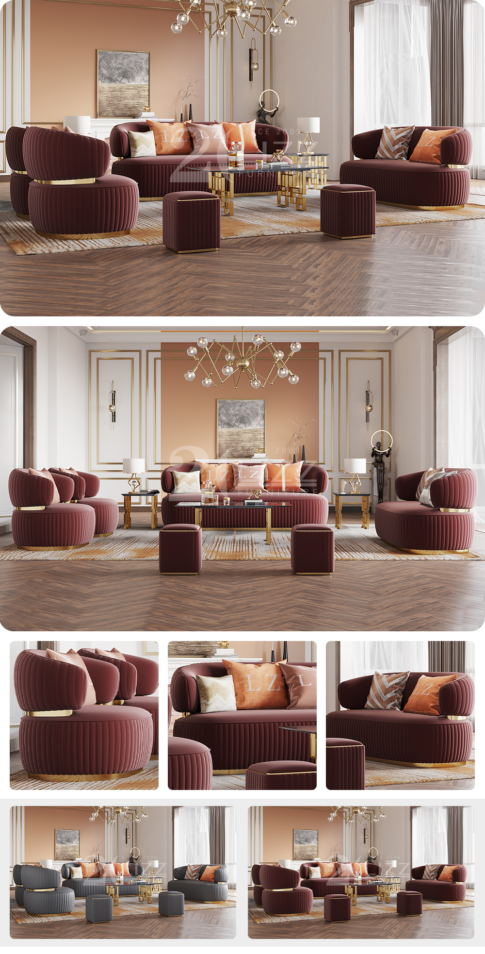 Wohnzimmersofa.