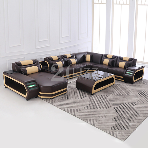 benutzerdefiniertes kleines dunkelbraunes Wohnzimmersofa