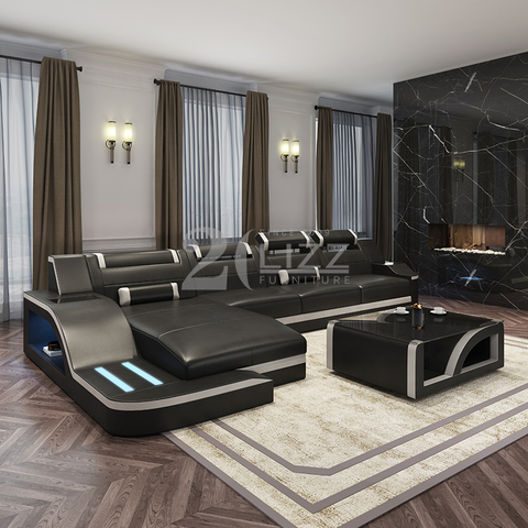 2225 Ledersofa